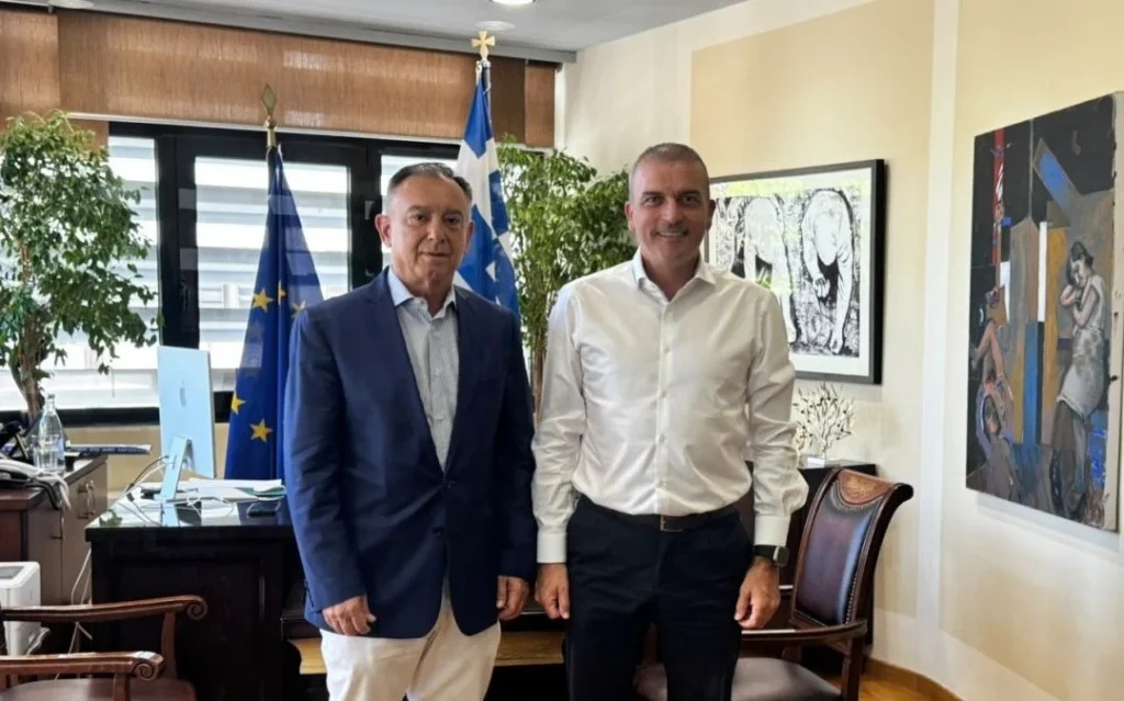 Συνάντηση Θ.Μαμάκου-Χ.Κέλλα με επίκεντρο έργα και παρεμβάσεις στη Λάρισα